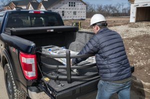 Ford F-150 Truck Bed Tailgate Extender - AMP Research - BedXtender HD Sport - Black - `04-`22